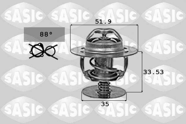 Sasic 9000719 - Termostaatti, jäähdytysneste inparts.fi