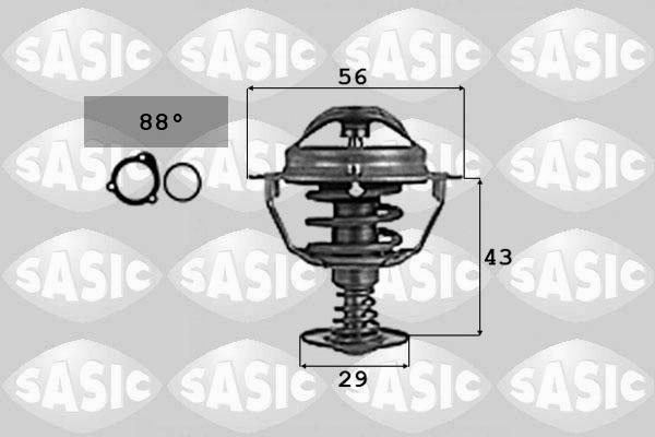 Sasic 9000724 - Termostaatti, jäähdytysneste inparts.fi