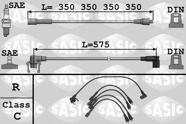 Sasic 9284009 - Sytytysjohtosarja inparts.fi