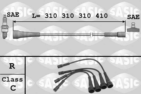 Sasic 9284003 - Sytytysjohtosarja inparts.fi