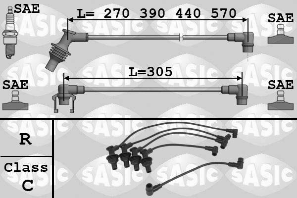 Sasic 9284010 - Sytytysjohtosarja inparts.fi