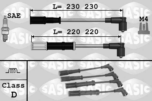 Sasic 9286045 - Sytytysjohtosarja inparts.fi