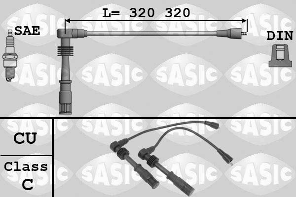 Sasic 9286060 - Sytytysjohtosarja inparts.fi