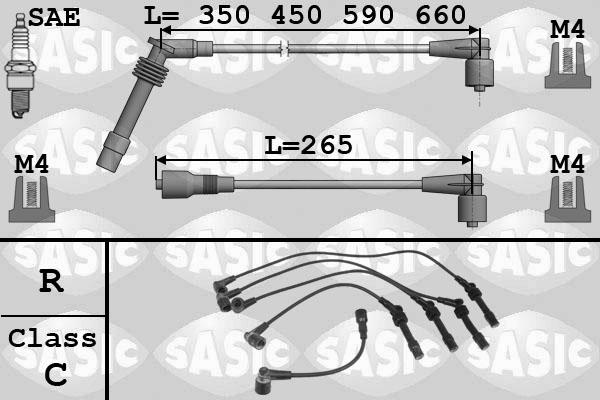 Sasic 9286004 - Sytytysjohtosarja inparts.fi