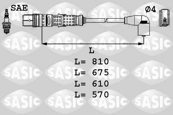 Sasic 9286006 - Sytytysjohtosarja inparts.fi