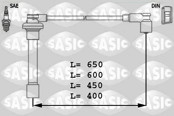 Sasic 9286010 - Sytytysjohtosarja inparts.fi