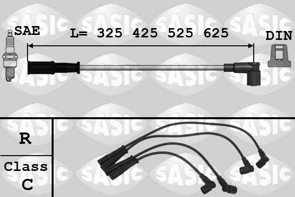 Sasic 9286017 - Sytytysjohtosarja inparts.fi