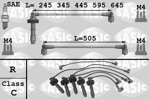 Sasic 9286035 - Sytytysjohtosarja inparts.fi