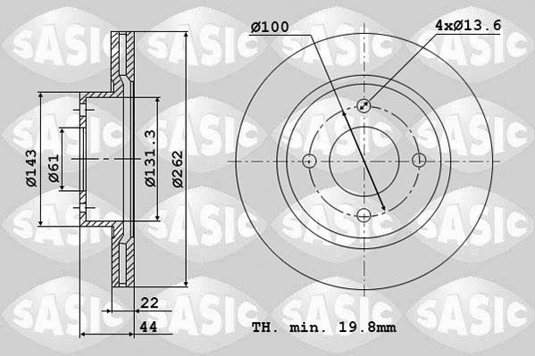 Sasic 4004273J - Jarrulevy inparts.fi