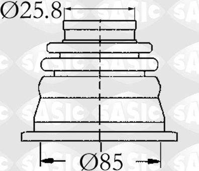 Sasic 4003408 - Paljekumi, vetoakseli inparts.fi