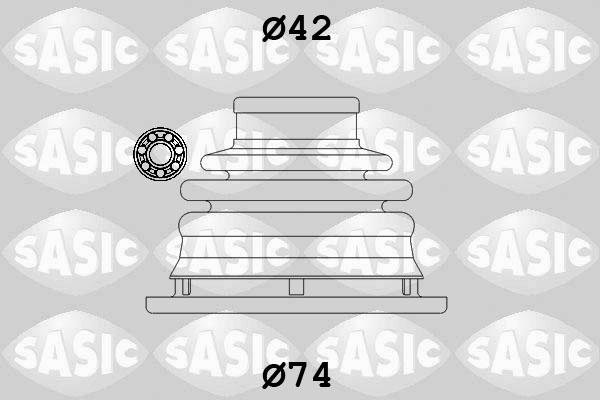 Sasic 4003470 - Paljekumi, vetoakseli inparts.fi