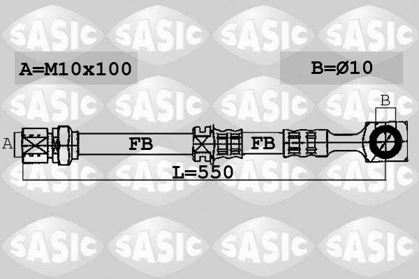 Sasic 6606099 - Jarruletku inparts.fi