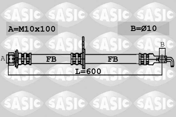 Sasic 6606055 - Jarruletku inparts.fi