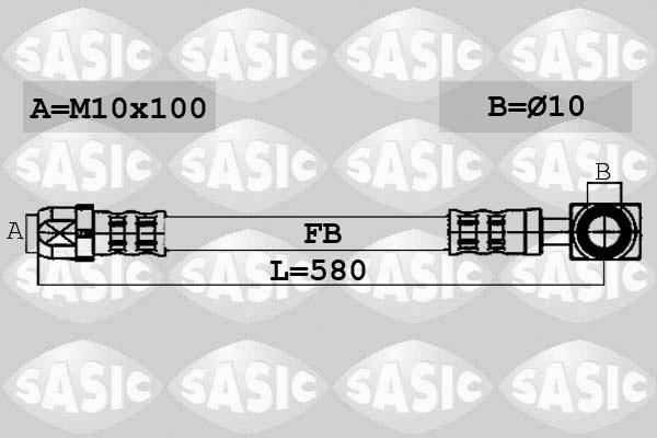 Sasic 6606021 - Jarruletku inparts.fi