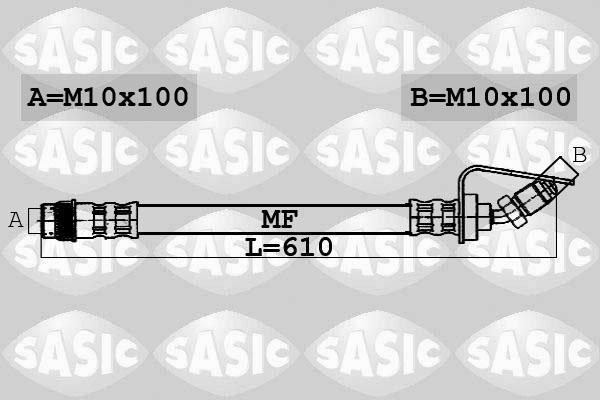 Sasic 6606075 - Jarruletku inparts.fi