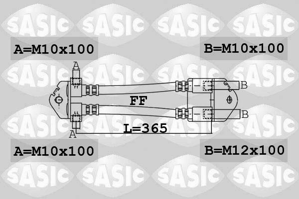 Sasic 6606194 - Jarruletku inparts.fi