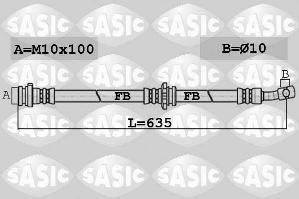 Sasic 6606154 - Jarruletku inparts.fi