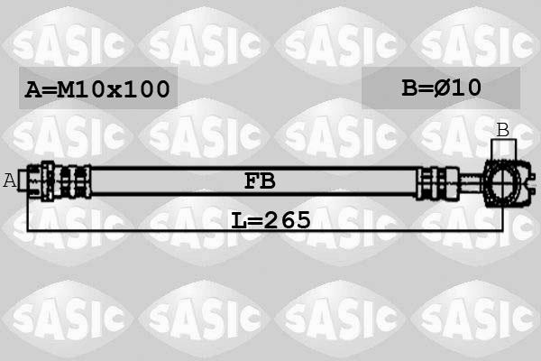 Sasic 6606105 - Jarruletku inparts.fi