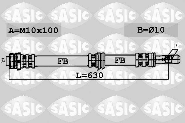 Sasic 6600059 - Jarruletku inparts.fi