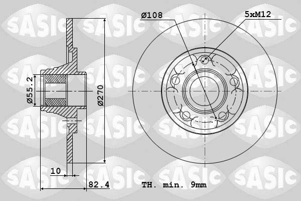 Sasic 6104043 - Jarrulevy inparts.fi