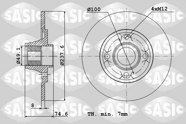 Sasic 6104042 - Jarrulevy inparts.fi