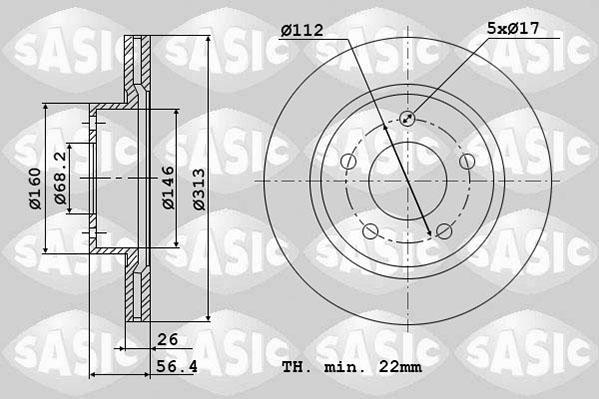 Sasic 6106032 - Jarrulevy inparts.fi