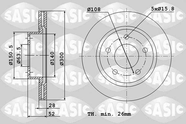 Sasic 6106147 - Jarrulevy inparts.fi