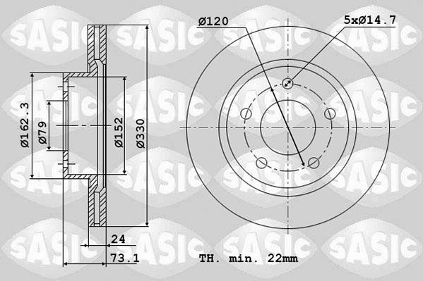 Sasic 6106138 - Jarrulevy inparts.fi