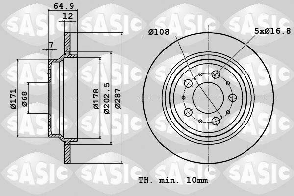 Sasic 6106360 - Jarrulevy inparts.fi