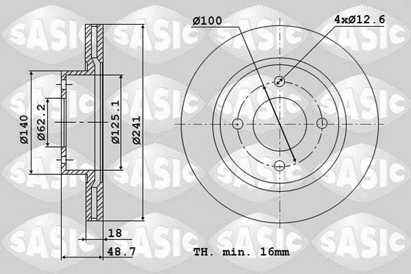 Sasic 6106335 - Jarrulevy inparts.fi