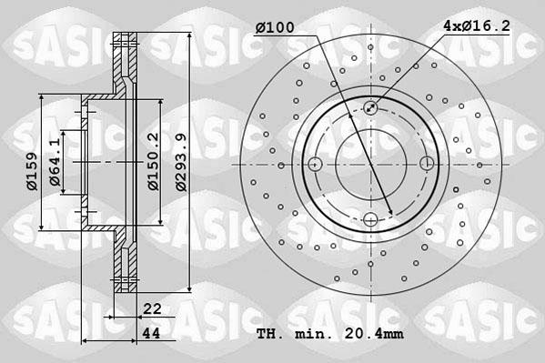 Sasic 6106247 - Jarrulevy inparts.fi