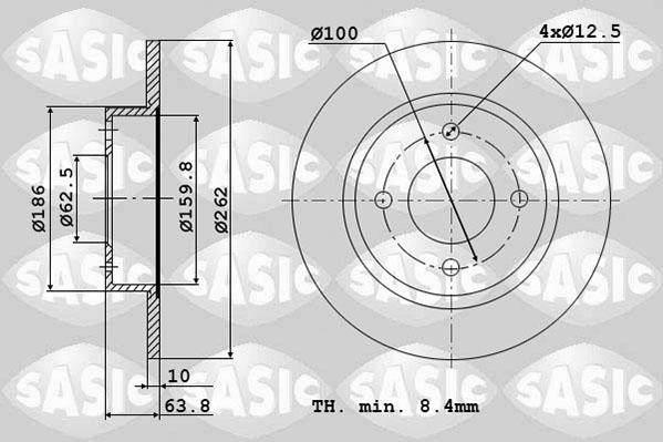 Sasic 6106217 - Jarrulevy inparts.fi