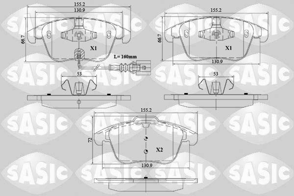 Sasic 6216162 - Jarrupala, levyjarru inparts.fi