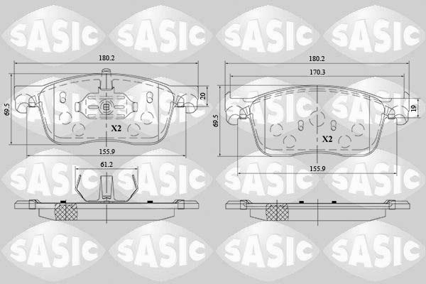 Sasic 6210082 - Jarrupala, levyjarru inparts.fi