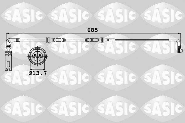 Sasic 6236009 - Kulumisenilmaisin, jarrupala inparts.fi