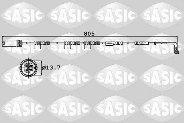 Sasic 6236014 - Kulumisenilmaisin, jarrupala inparts.fi