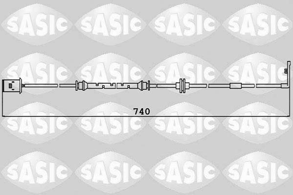 Sasic 6236027 - Kulumisenilmaisin, jarrupala inparts.fi