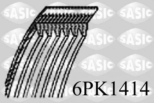 Sasic 6PK1414 - Moniurahihna inparts.fi