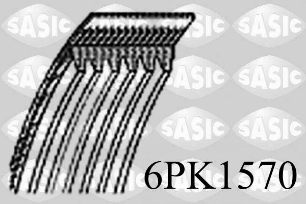 Sasic 6PK1570 - Moniurahihna inparts.fi