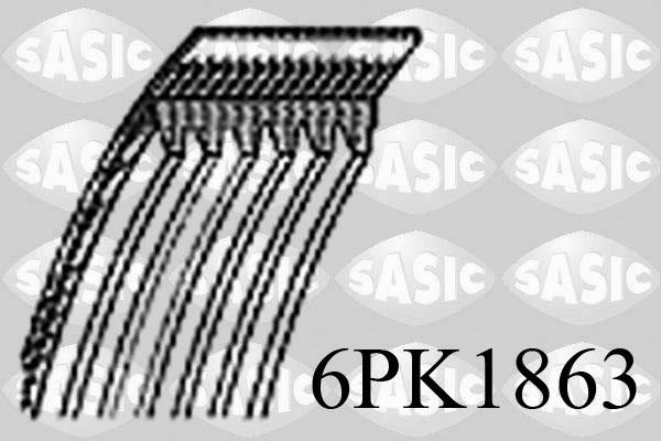 Sasic 6PK1863 - Moniurahihna inparts.fi