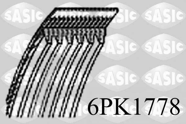 Sasic 6PK1778 - Moniurahihna inparts.fi