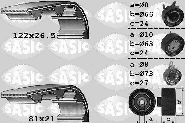 Sasic 1756040 - Hammashihnasarja inparts.fi