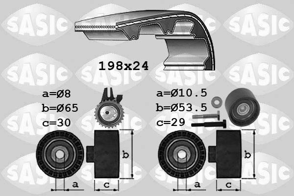 Sasic 1756025 - Hammashihnasarja inparts.fi