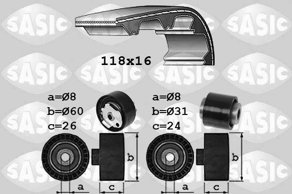 Sasic 1750045 - Hammashihnasarja inparts.fi