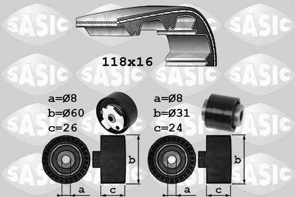 Sasic 1750046 - Hammashihnasarja inparts.fi