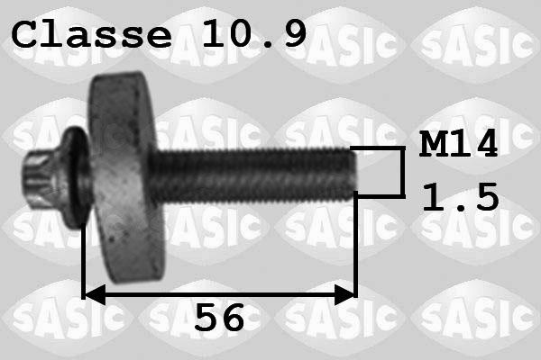 Sasic 8704010 - Hihnapyörän ruuvi inparts.fi