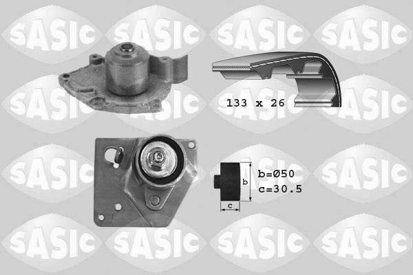 Sasic 3904004 - Vesipumppu + jakohihnasarja inparts.fi