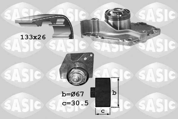 Sasic 3904030 - Vesipumppu + jakohihnasarja inparts.fi