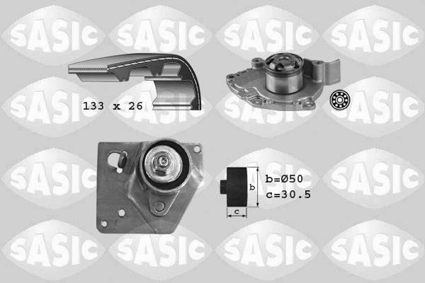 Sasic 3904033 - Vesipumppu + jakohihnasarja inparts.fi