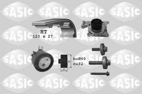 Sasic 3904037 - Vesipumppu + jakohihnasarja inparts.fi